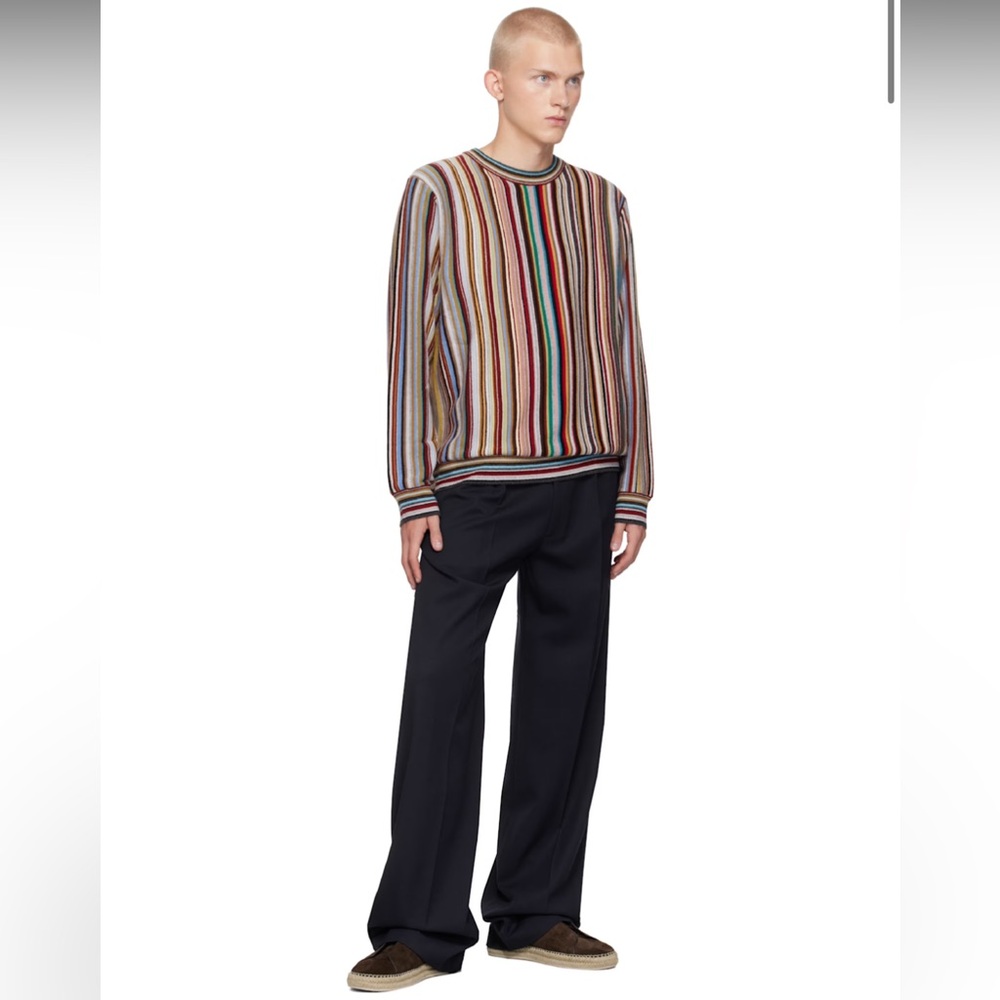 Paul Smith Striped Pullover Designer Sweater